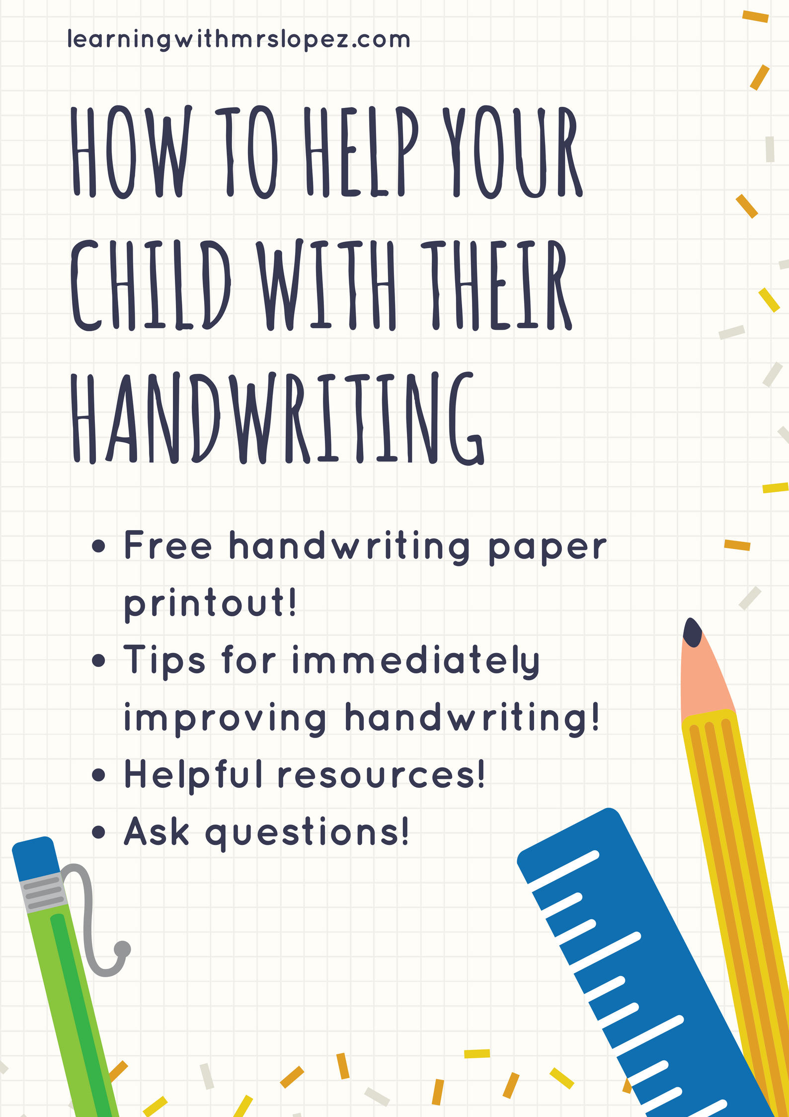 How to Help Your Child with Their Handwriting • Learning